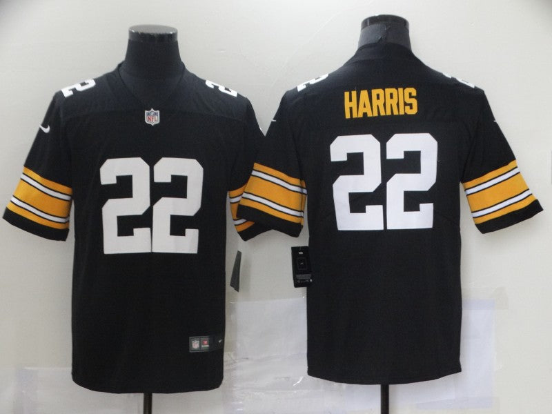 Men's Pittsburgh Steelers Najee Harris #22 Black Player Game Jersey1 football jersey product view 1
