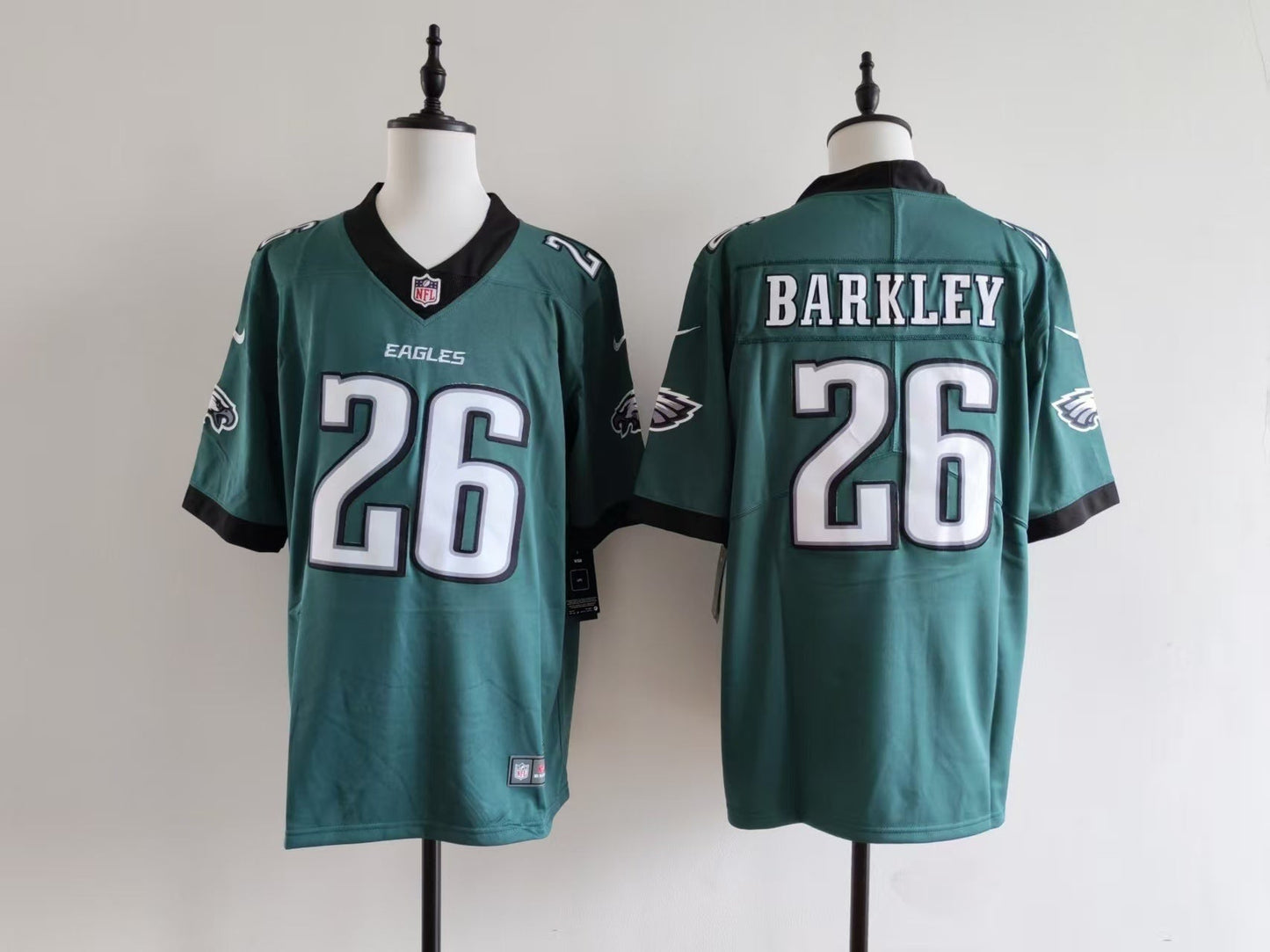 Men's Philadelphia Eagles Saquon Barkley Jersey-Midnight Green football jersey product view 1
