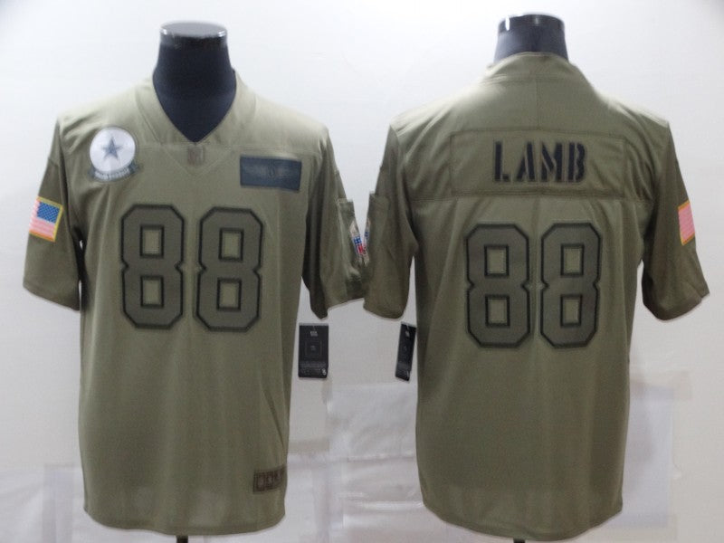 Men's Dallas Cowboys CeeDee Lamb #88 Brown Game Jersey1 football jersey product view 1