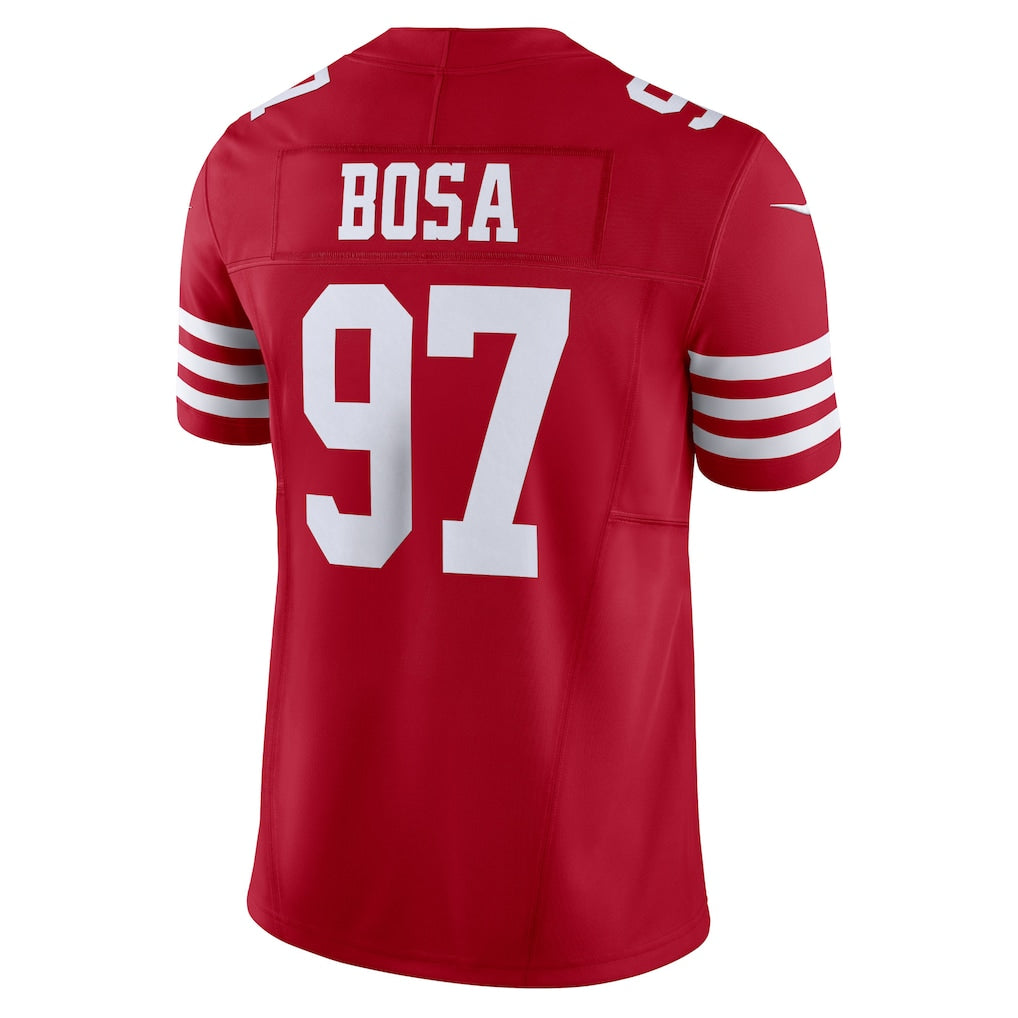 SF.49ers #97 Nick Bosa Scarlet Vapor F.U.S.E. Limited Jersey football jersey product view 1