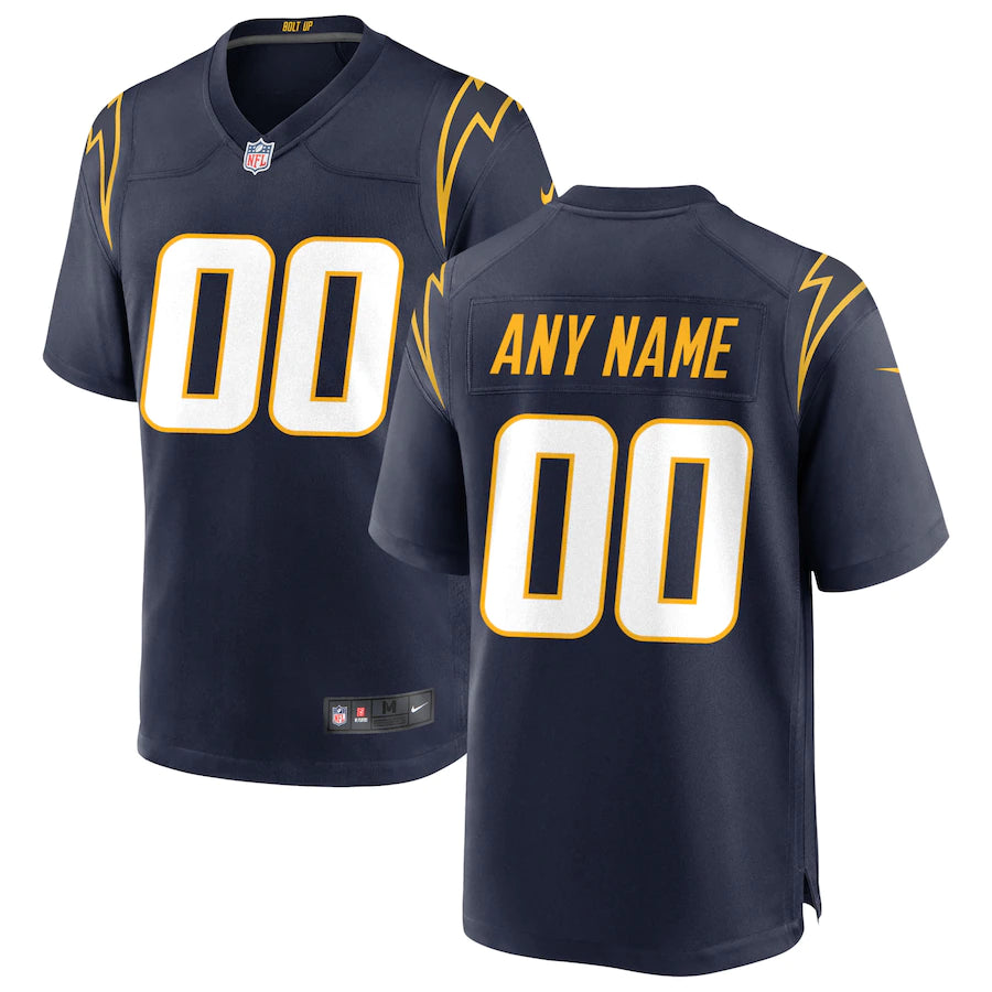 Custom Los Angeles Chargers Jersey football jersey product view 1