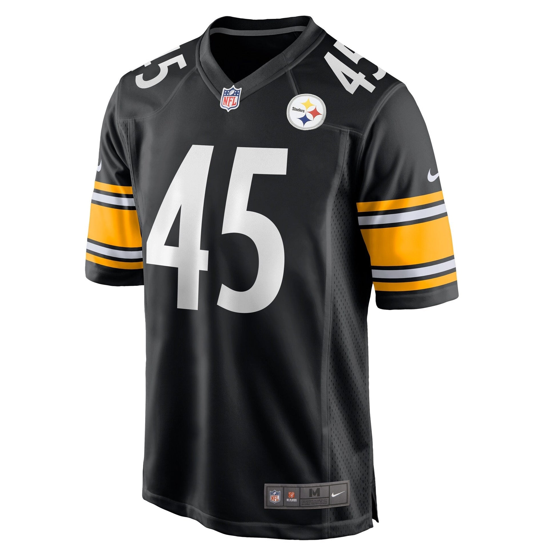 Jack Colletto Pittsburgh Steelers Game Jersey - Black football jersey product view 2