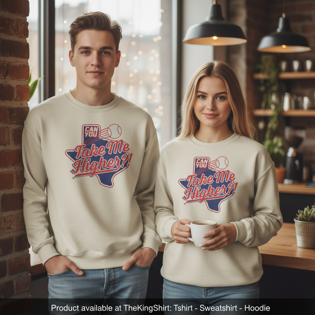 Vintage Texas Ranger Sweatshirt | Take Me Higher Sweater Unisex T-shirt, Sweatshirt, Hoodie, Long Sleeve Tee - T-Shirt, Sweatshirt, Hoodie