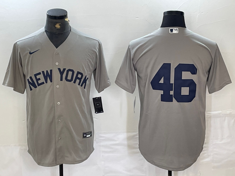 Men's New York Yankees Andy Pettitte Gray Limited Game Name Jersey baseball jersey product view 1