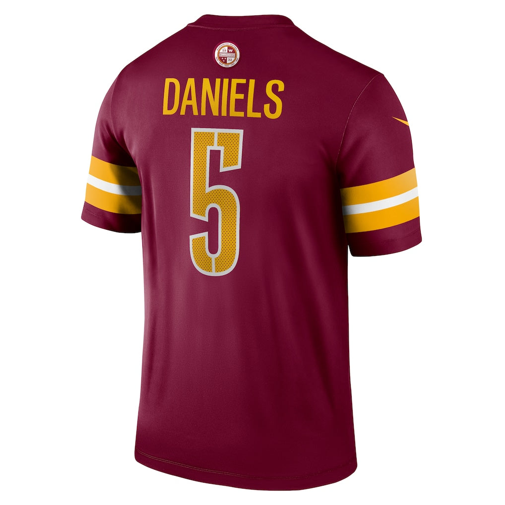 W.Commanders #5 Jayden Daniels Burgundy Legend Player Performance Top Jersey football jersey product view 1