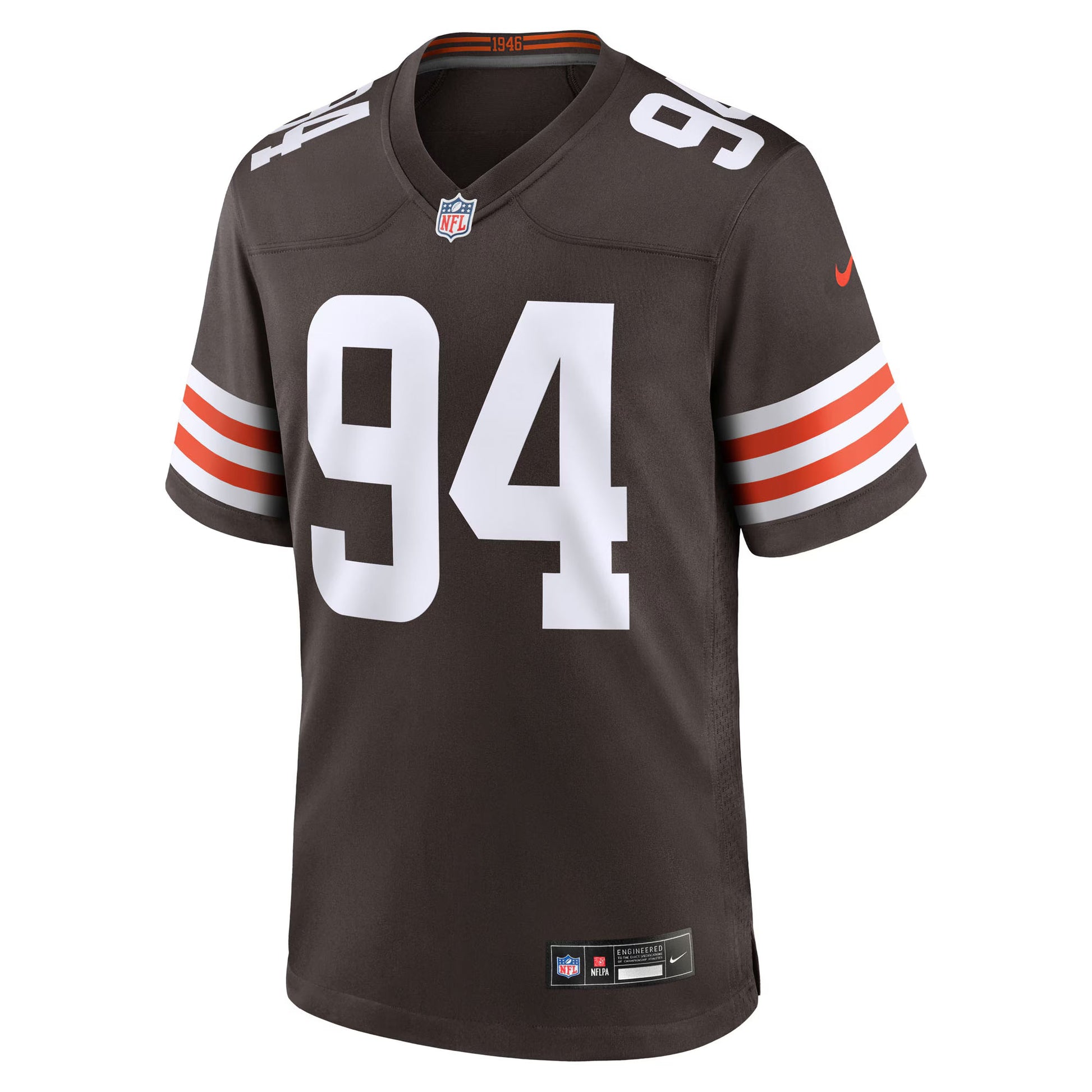 Cleveland Browns Mason Graham Brown 2025 NFL Draft First Round Pick Game Jersey football jersey product view 1