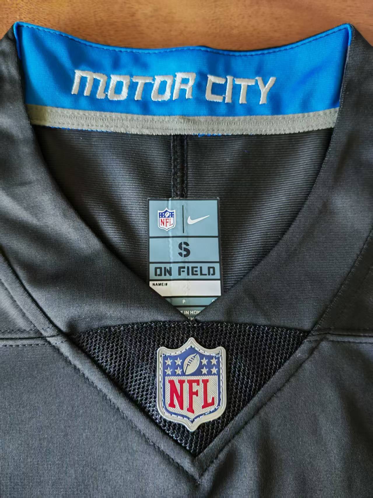Men's Detroit Lions Isaac TeSlaa Jersey - Black football jersey product view 3