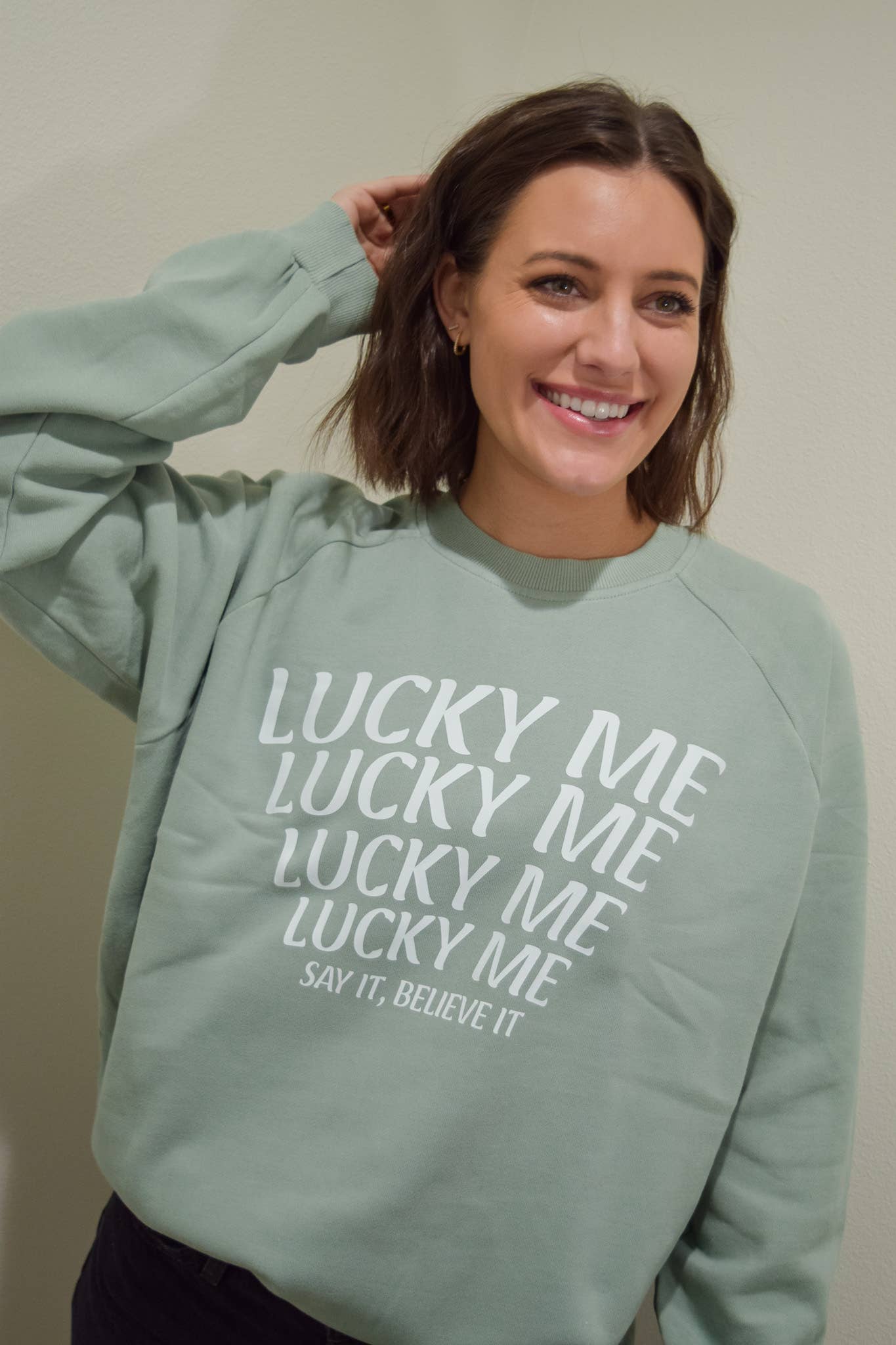 Lucky Me Graphic Sweater Unisex T-shirt, Sweatshirt, Hoodie, Long Sleeve Tee - T-Shirt, Sweatshirt, Hoodie