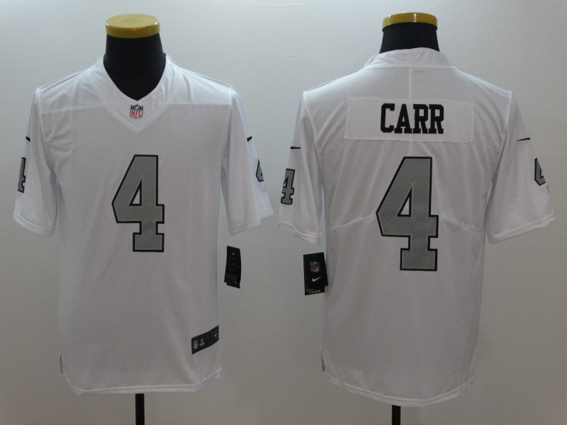 Men's Las Vegas Raiders Derek Carr White Game Player Jersey football jersey product view 1