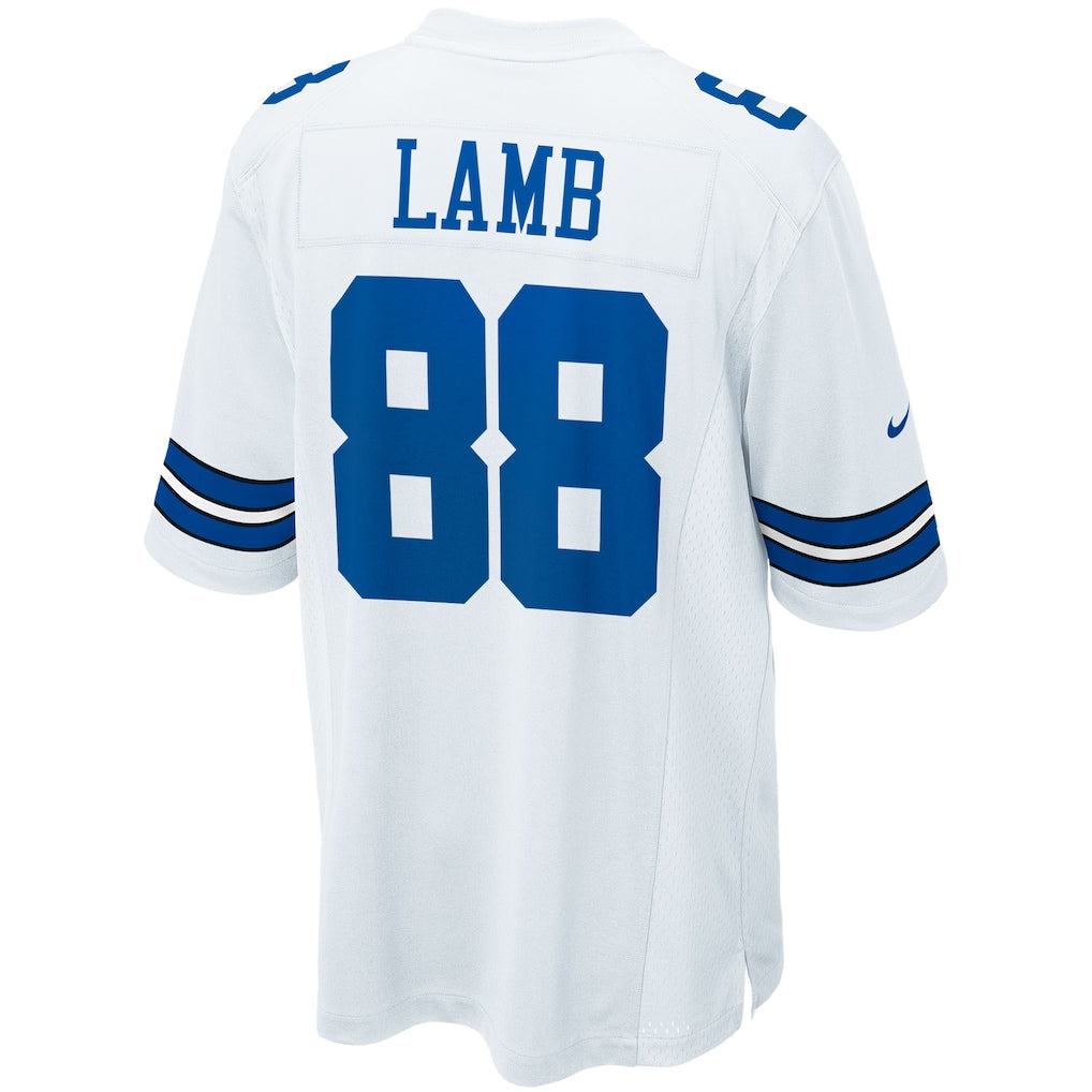 D.Cowboys #88 CeeDee Lamb White Game Team Jersey football jersey product view 1