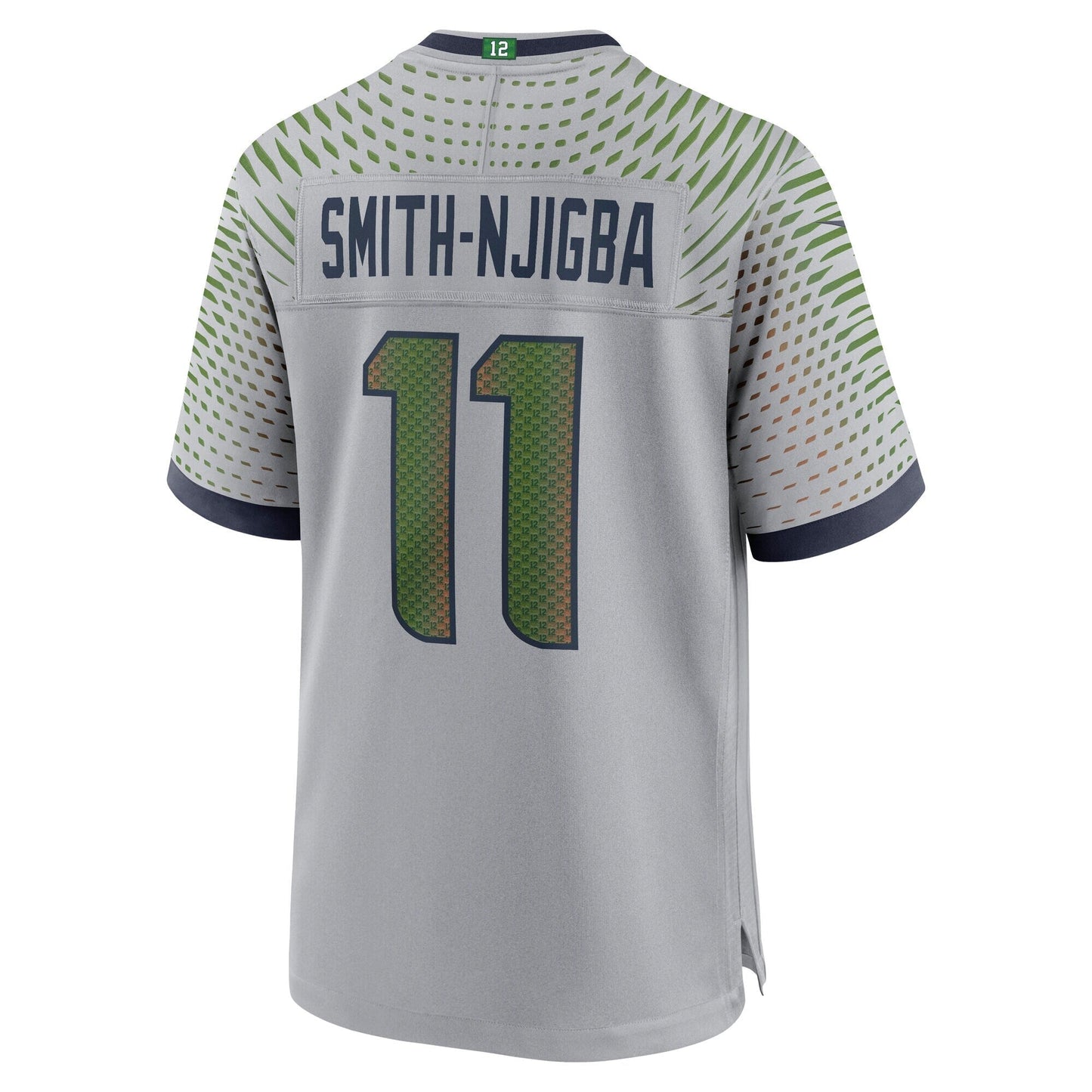 Seattle Seahawks Jaxon Smith-Njigba Wolf Gray 2025 Rivalries Collection Game Jersey football jersey product view 1