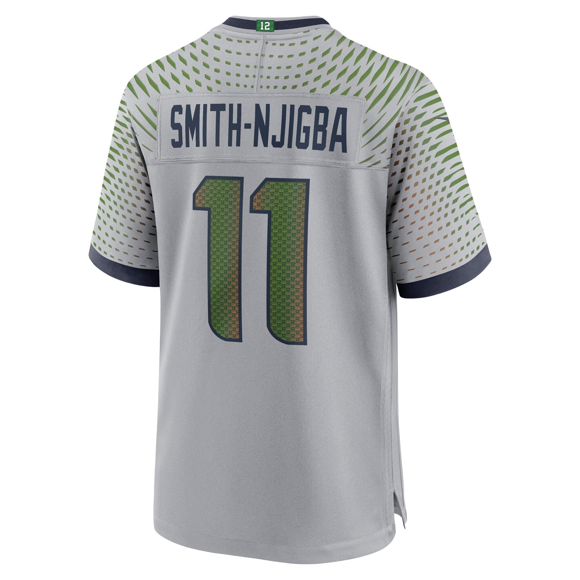 Seattle Seahawks Jaxon Smith-Njigba Wolf Gray 2025 Rivalries Collection Game Jersey football jersey product view 1
