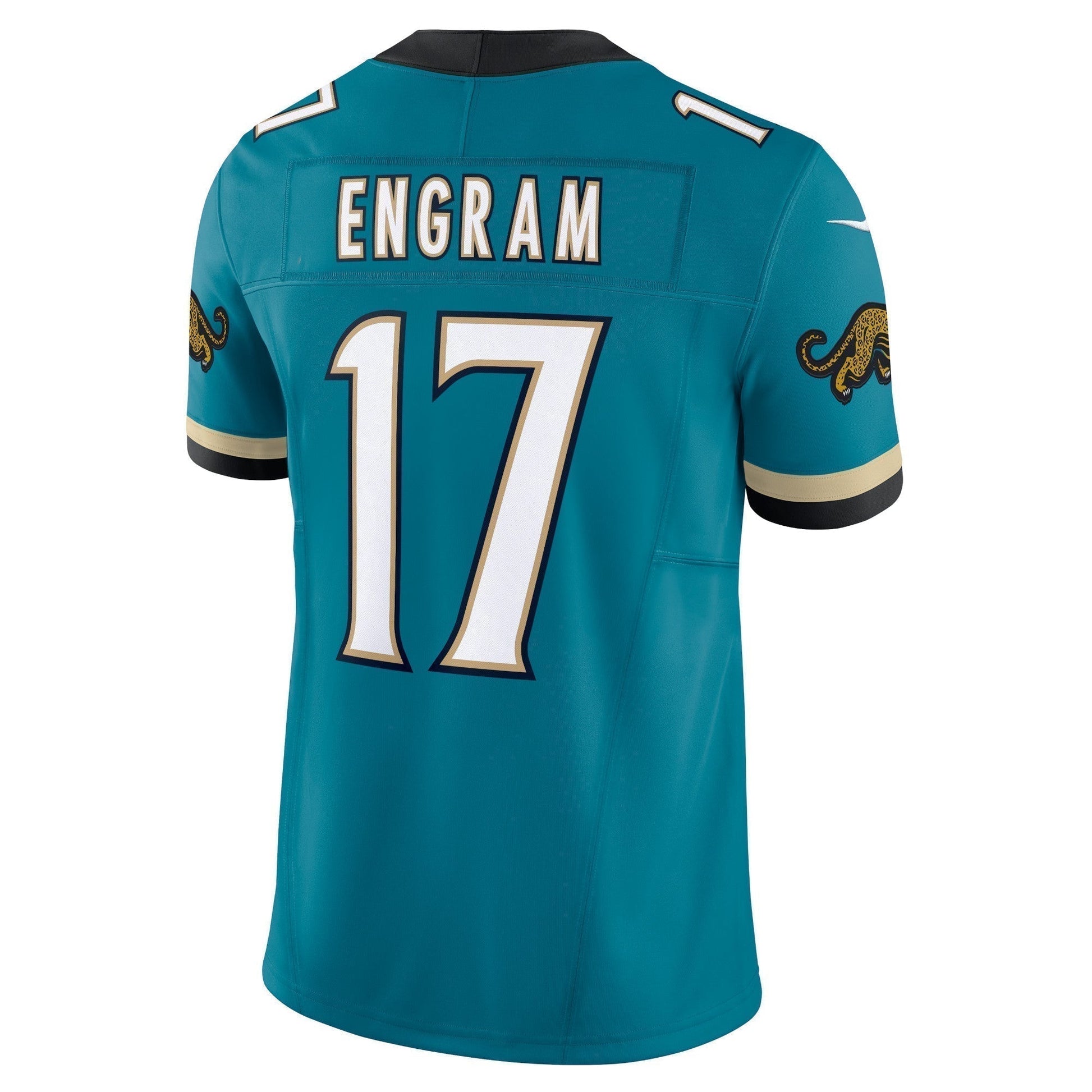 Evan Engram Jacksonville Jaguars Prowler Throwback Vapor F.U.S.E. Limited Jersey - Teal football jersey product view 3