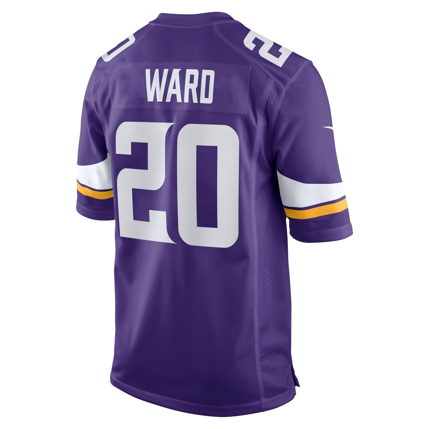 Jay Ward Minnesota Vikings Game Jersey - Purple football jersey product view 3
