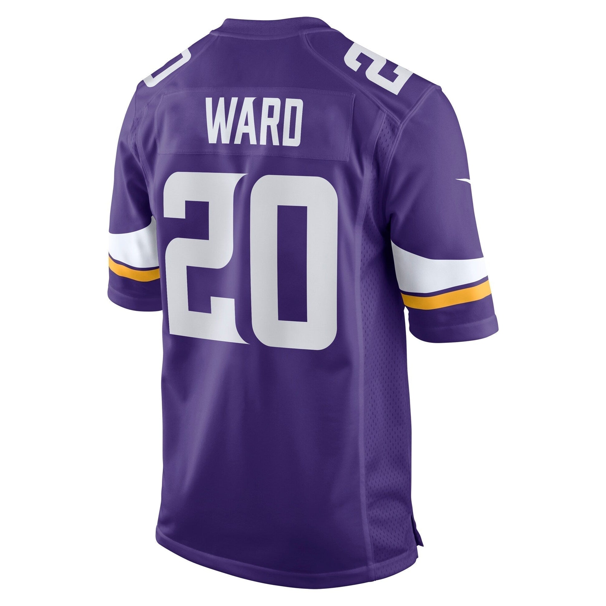 Jay Ward Minnesota Vikings Game Jersey - Purple football jersey product view 3