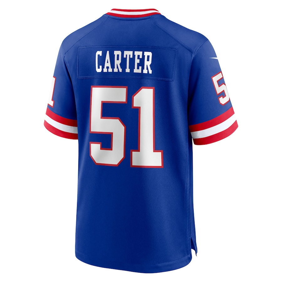 Men's New York Giants Abdul Carter Royal First Round Pick 2nd Alternate Game Jersey football jersey product view 3