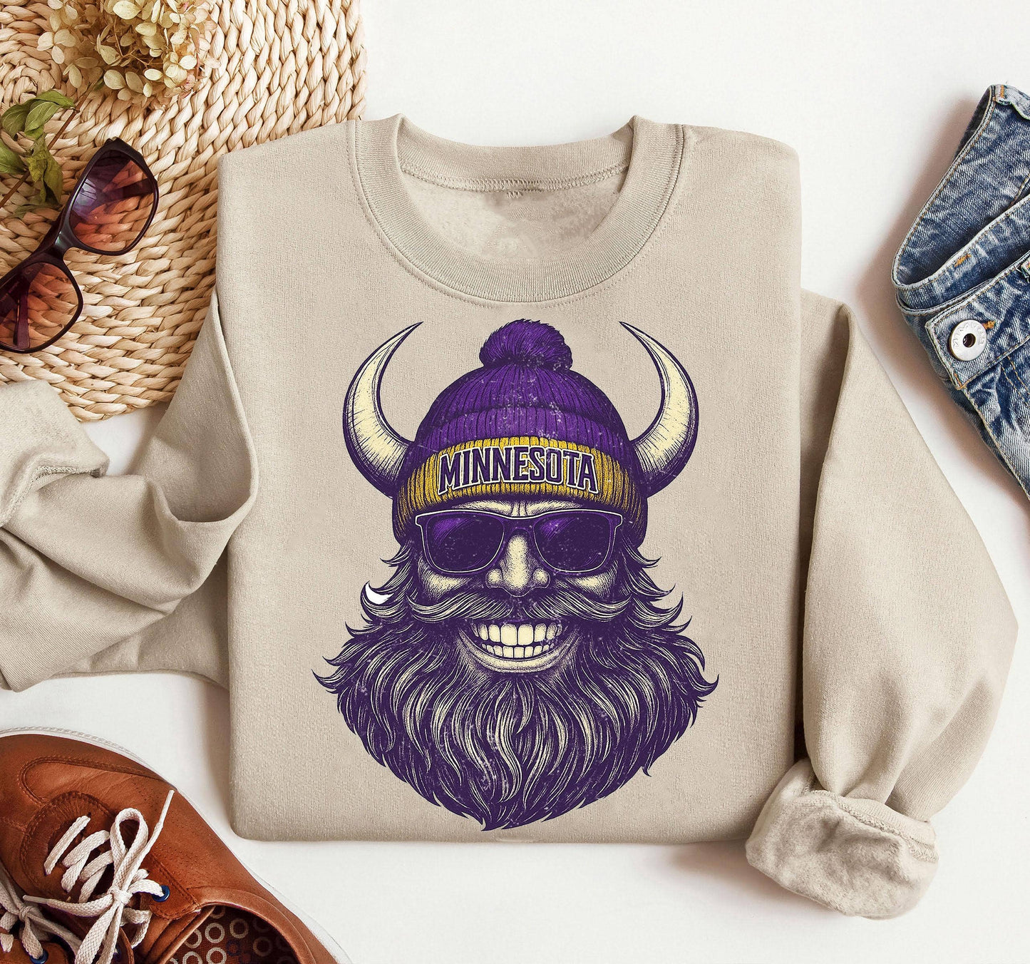Minnesota Football Vintage Style Sweatshirt Unisex T-shirt, Sweatshirt, Hoodie, Long Sleeve Tee - T-Shirt, Sweatshirt, Hoodie
