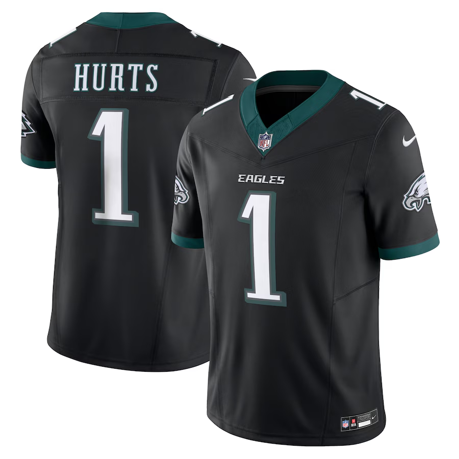 Men's Jalen Hurts Philadelphia Eagles Jalen Hurts Black Vapor F.U.S.E. Limited Jersey football jersey product view 1