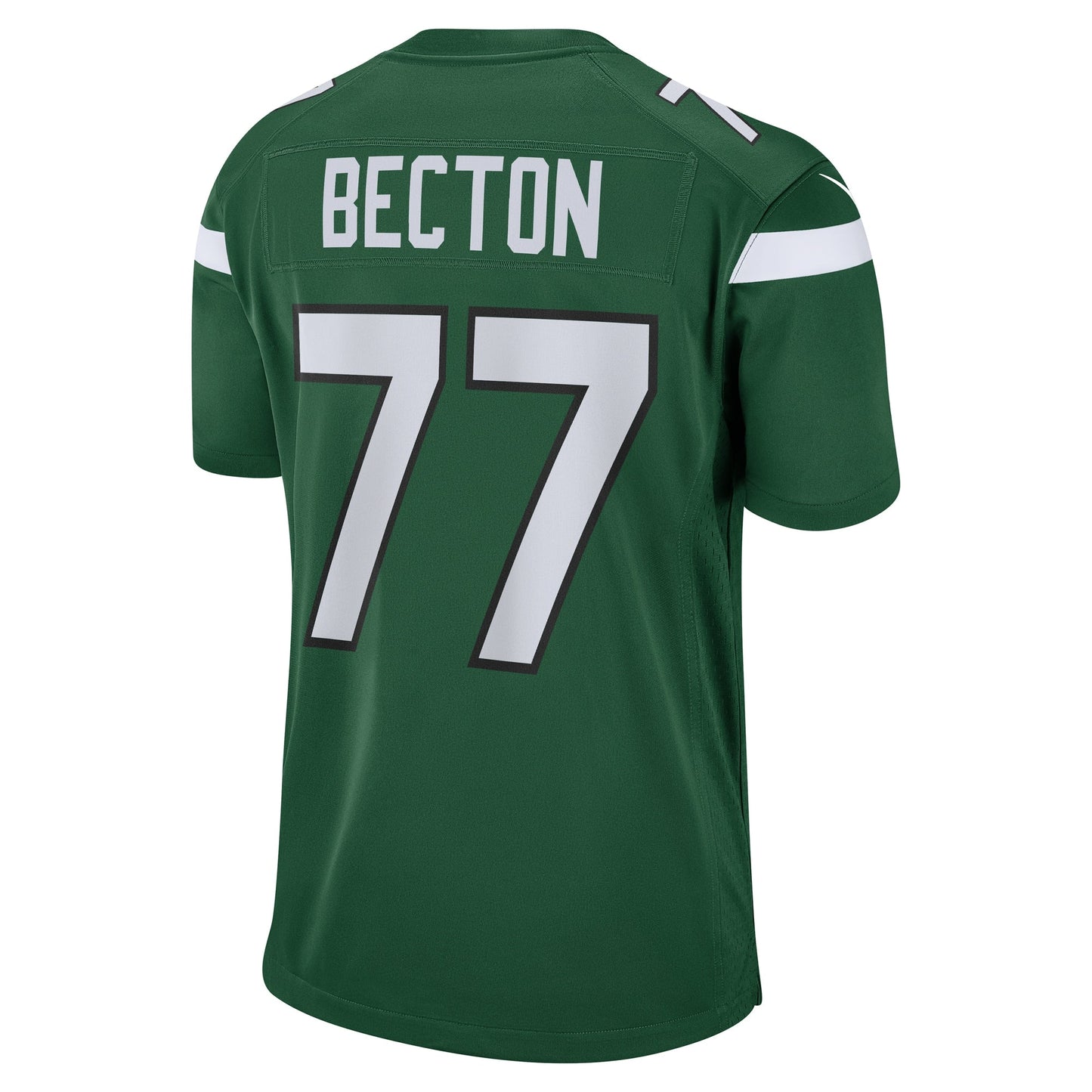 Mekhi Becton New York Jets Game Jersey - Gotham Green football jersey product view 3