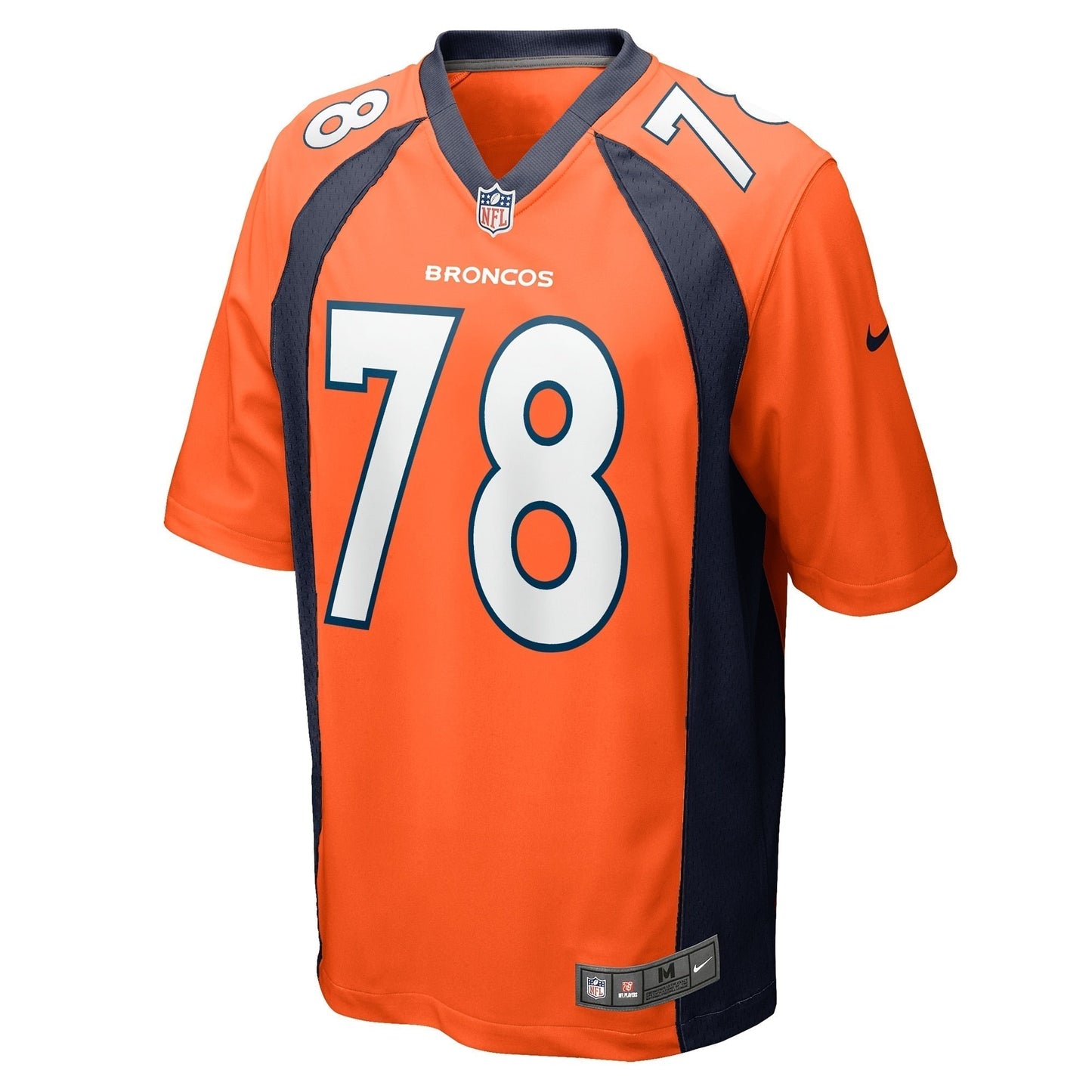 William Sherman Denver Broncos Team Game Jersey - Orange football jersey product view 2