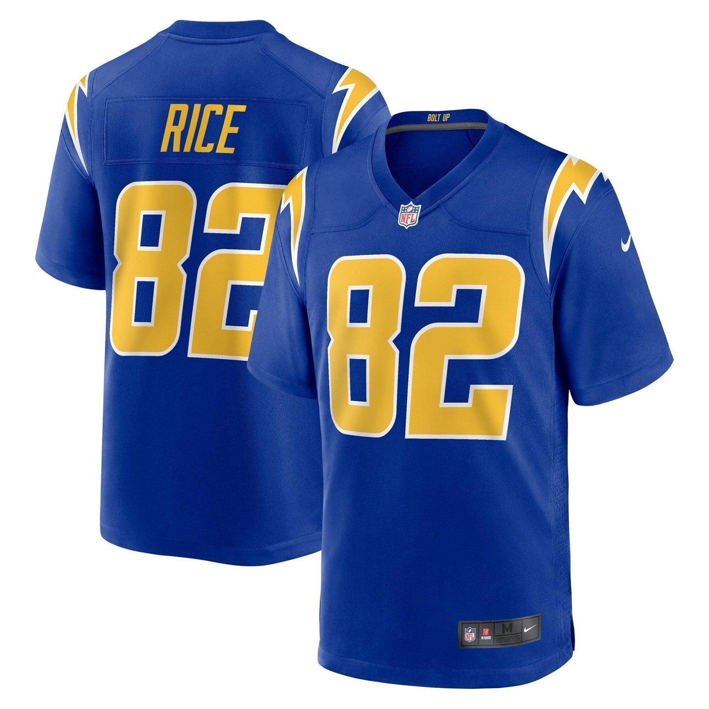 Brenden Rice Los Angeles Chargers 2024 NFL active 2nd Alternate Game Jersey - Royal football jersey product view 1