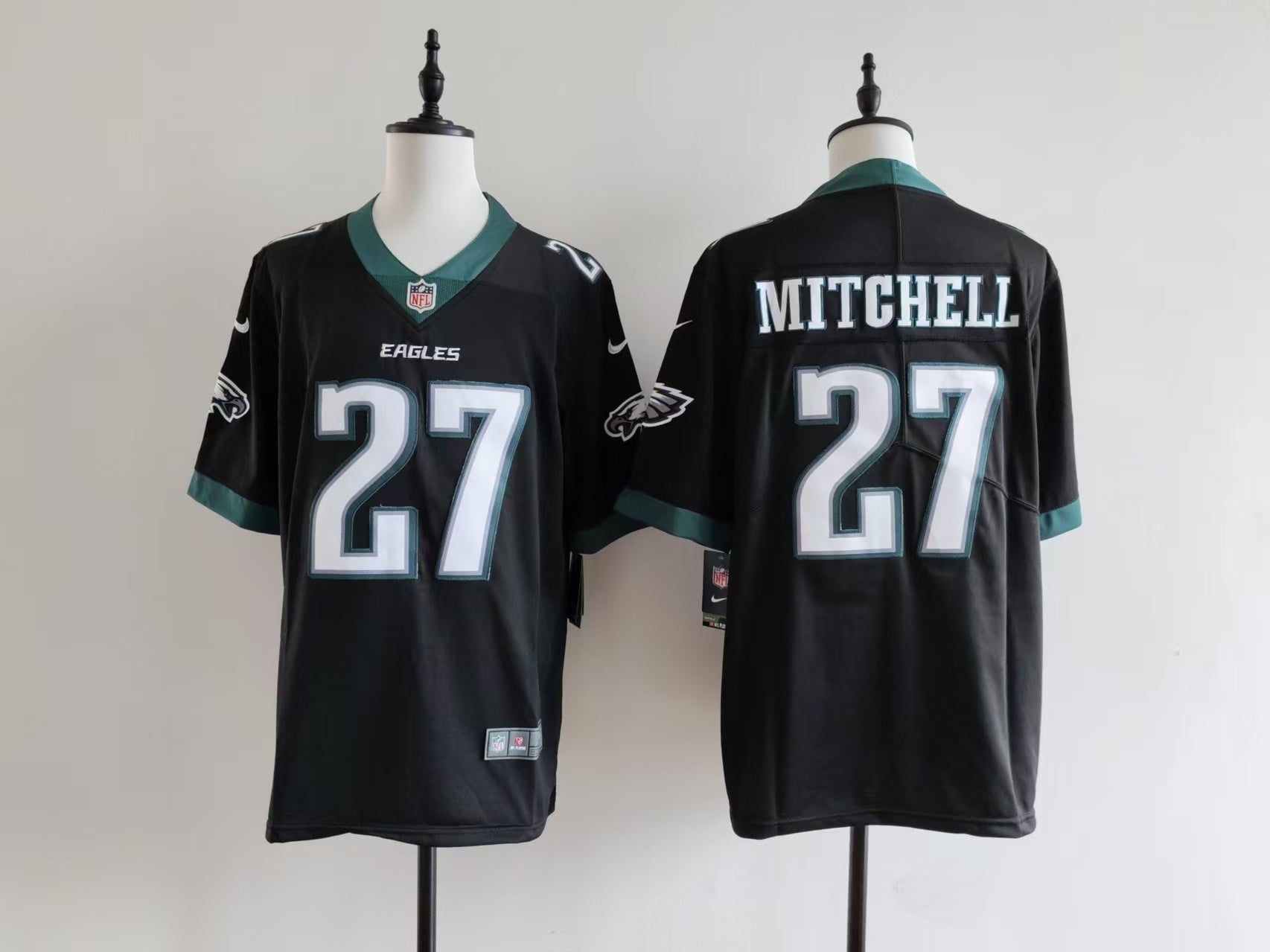Men's Philadelphia Eagles Quinyon Mitchell Jersey-Black football jersey product view 1