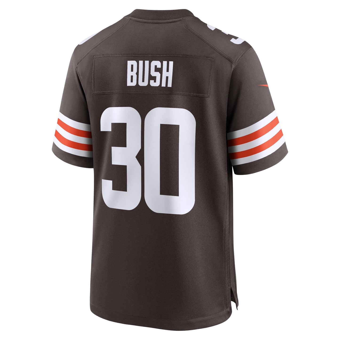 Devin Bush Cleveland Browns Game Jersey - Brown football jersey product view 3