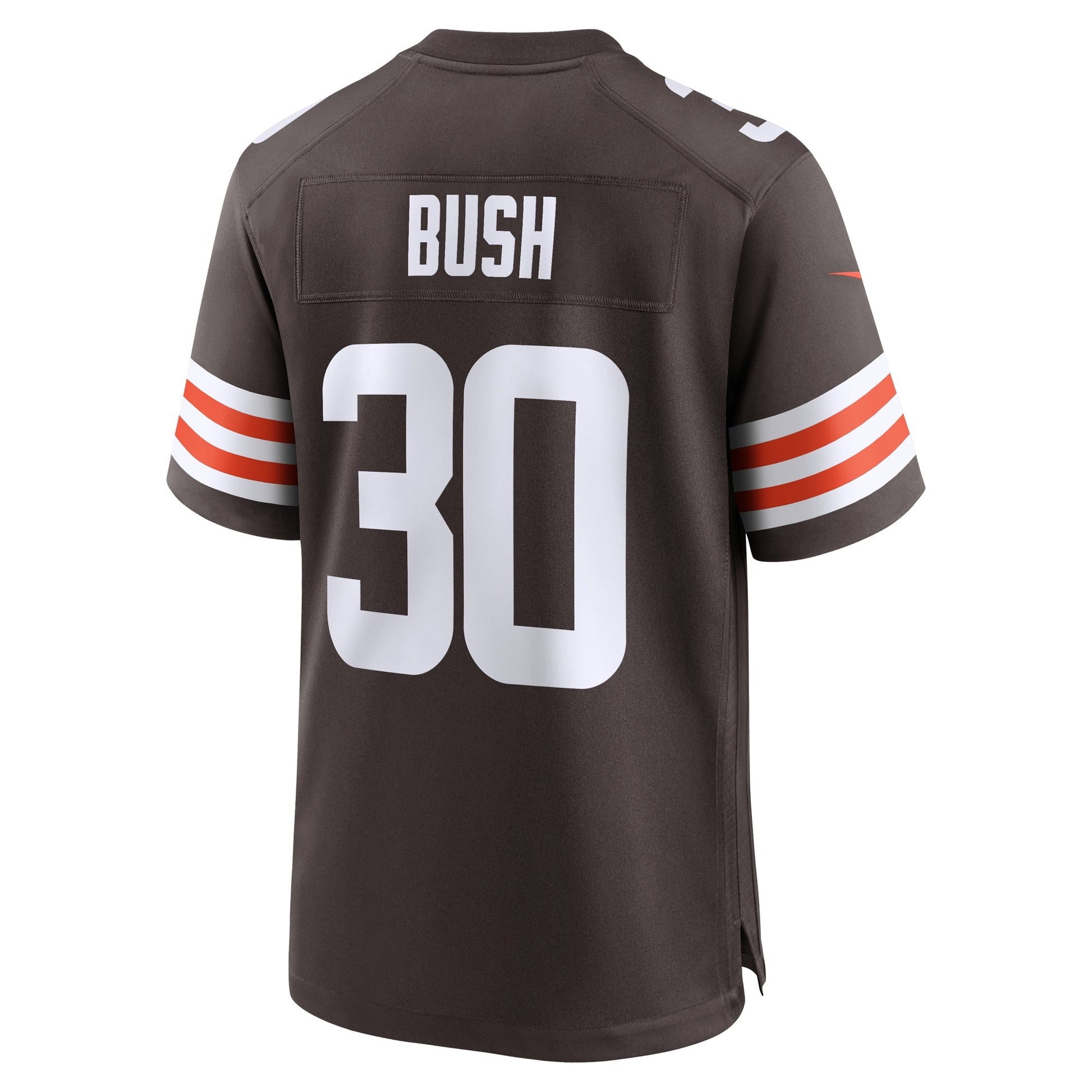 Devin Bush Cleveland Browns Game Jersey - Brown football jersey product view 3