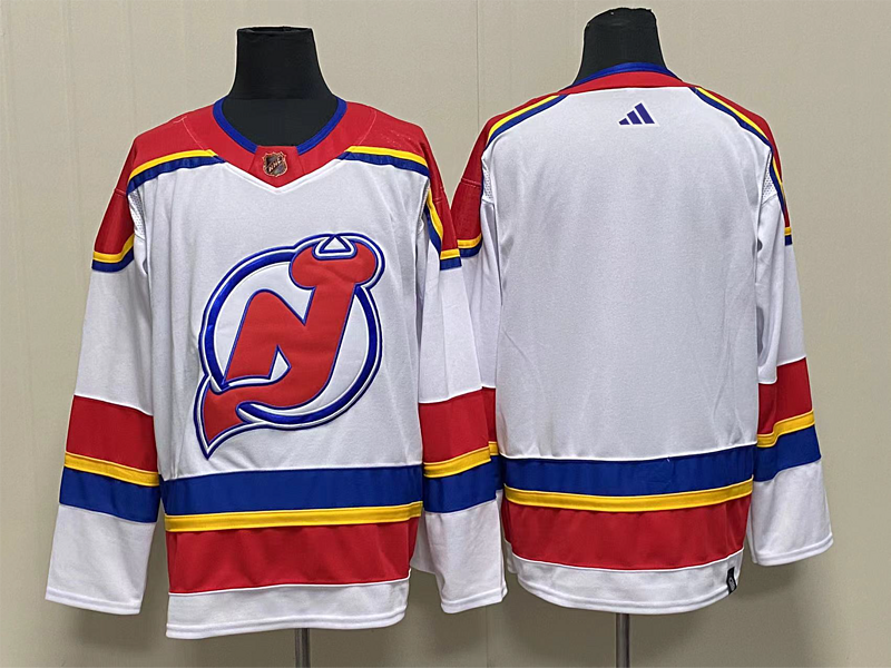 Men's New Jersey1 Devils White Special Edition 2.0 Breakaway Blank Jersey1 sports jersey product view 1