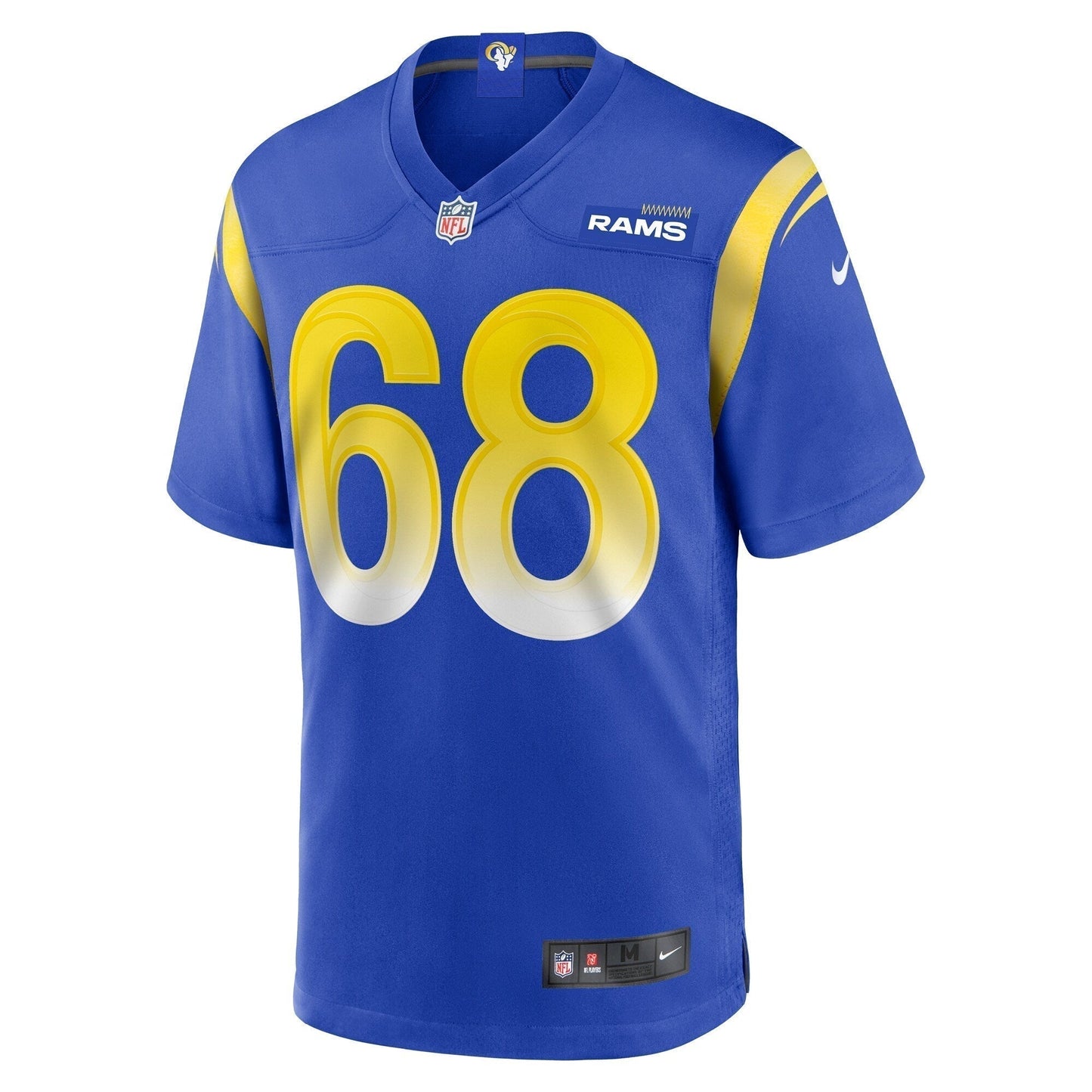 Mike McAllister Los Angeles Rams Home Game Jersey - Royal football jersey product view 2