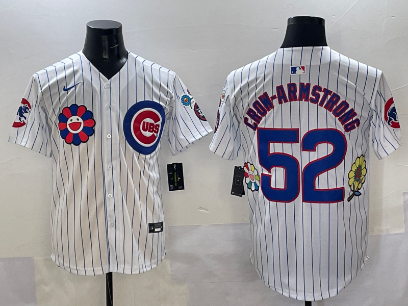 Men's Chicago Cubs Pete Crow-Armstrong #52 White Player Jersey baseball jersey product view 1