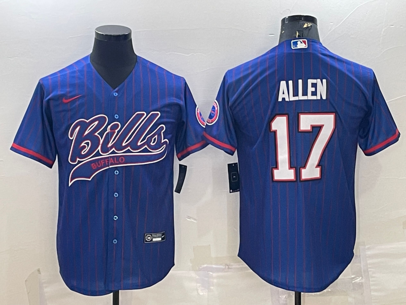 Men's Buffalo Bills Josh Allen Royal Player Jersey Joint Edition football jersey product view 1