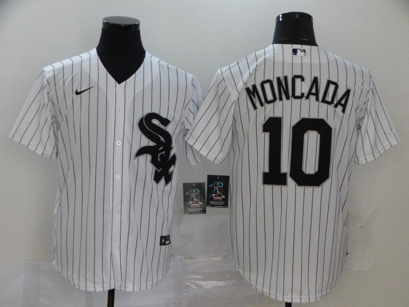Men's Chicago White Sox Yoan Moncada White Replica Baseball Jersey baseball jersey product view 1