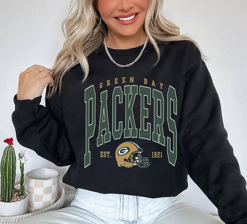 Vintage Green Bay Football Sweatshirt - Retro Unisex T For P Unisex T-shirt, Sweatshirt, Hoodie, Long Sleeve Tee - T-Shirt, Sweatshirt, Hoodie