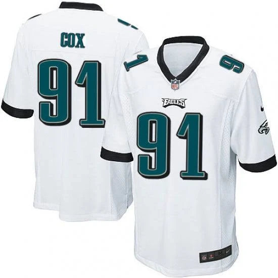 Men's Fletcher Cox White Philadelphia Eagles Game Football Jersey football jersey product view 1