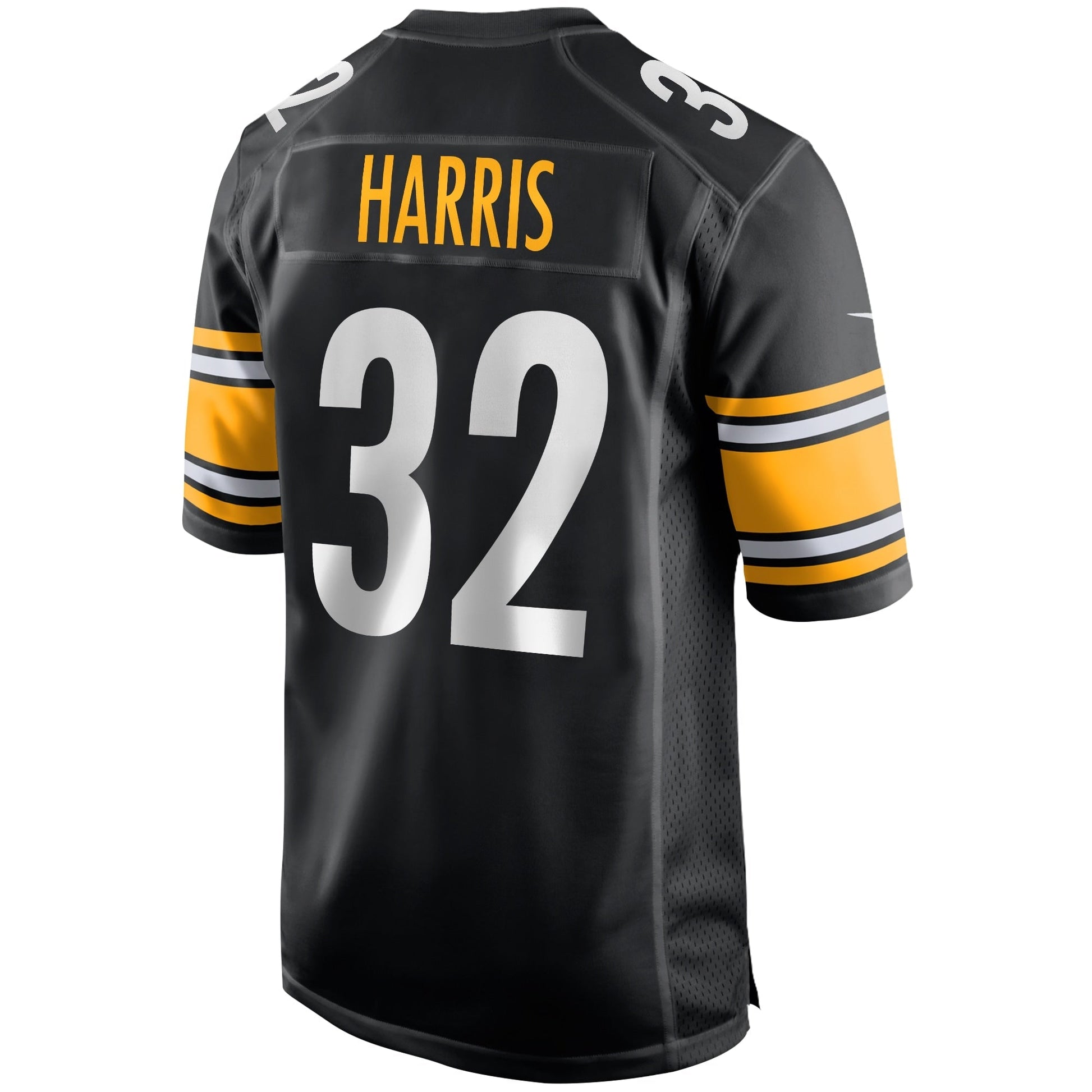 Franco Harris Pittsburgh Steelers Game Retired Jersey - Black football jersey product view 3
