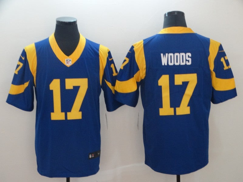 Men's Los Angeles Rams Robert Woods Blue Game Jersey football jersey product view 1
