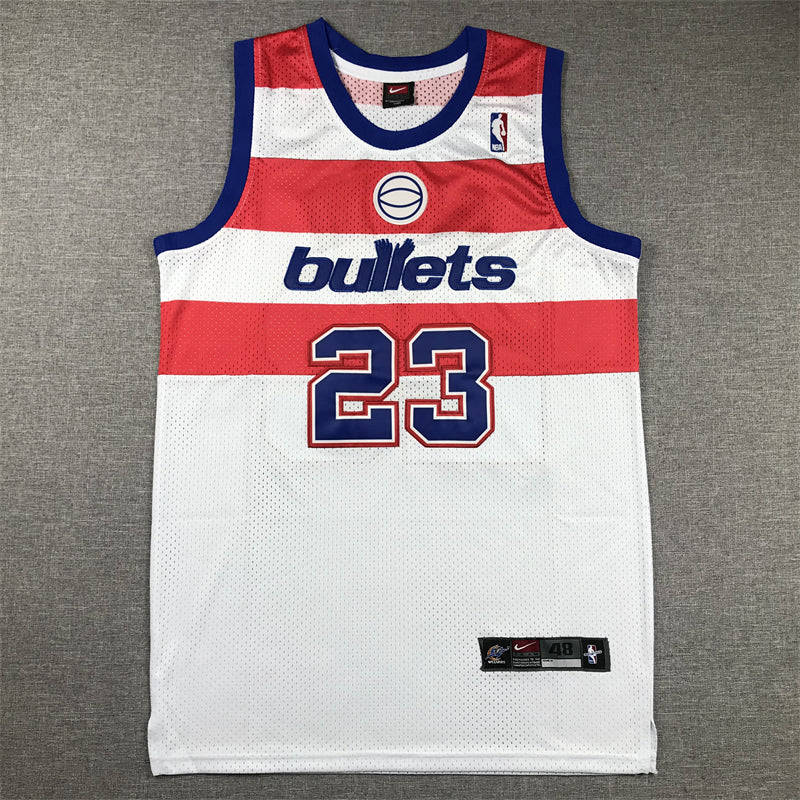 Bullets 23 JORDAN White MN basketball jersey product view 1