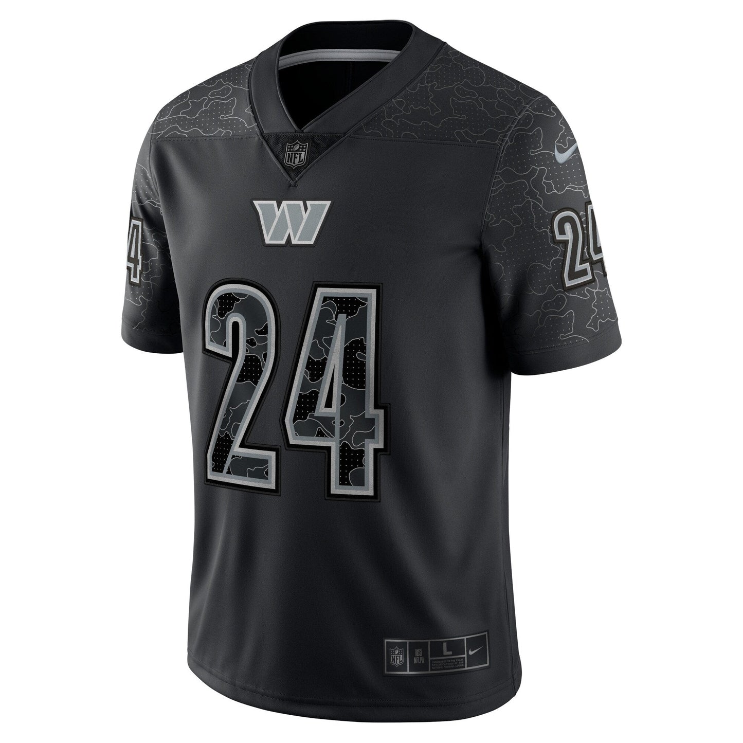 Antonio Gibson Washington Commanders RFLCTV Limited Jersey - Black football jersey product view 3