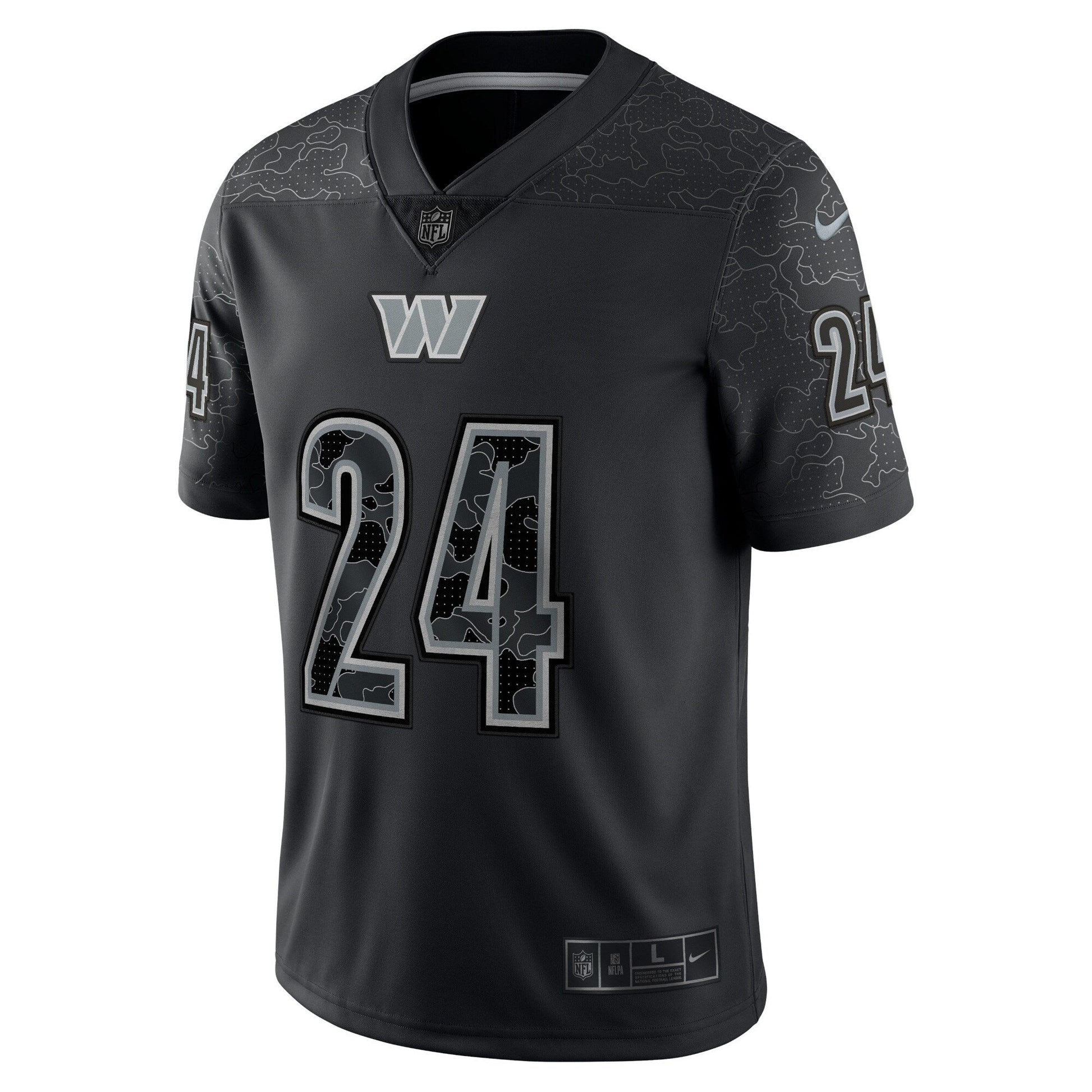 Antonio Gibson Washington Commanders RFLCTV Limited Jersey - Black football jersey product view 3