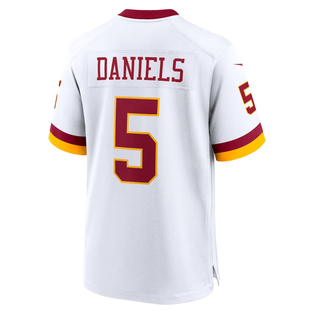 W.Commanders #5 Jayden Daniels White Game Super Bowl Era Jersey football jersey product view 1