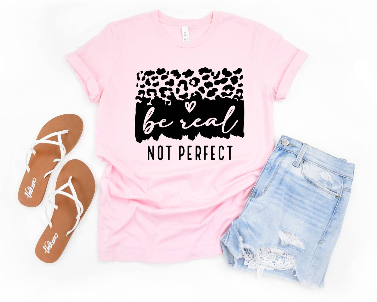 Be Real Not Perfect Pink Bella Inspirational Graphic T-Shirt Unisex T-shirt, Sweatshirt, Hoodie, Long Sleeve Tee - T-Shirt, Sweatshirt, Hoodie