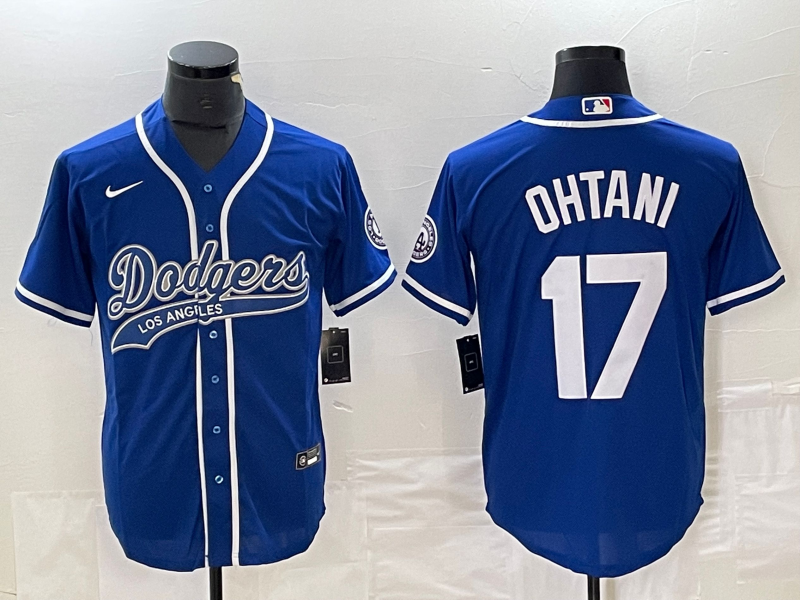 Men's Los Angeles Dodgers Shohei Ohtani Blue Player Jersey Joint Edition baseball jersey product view 1