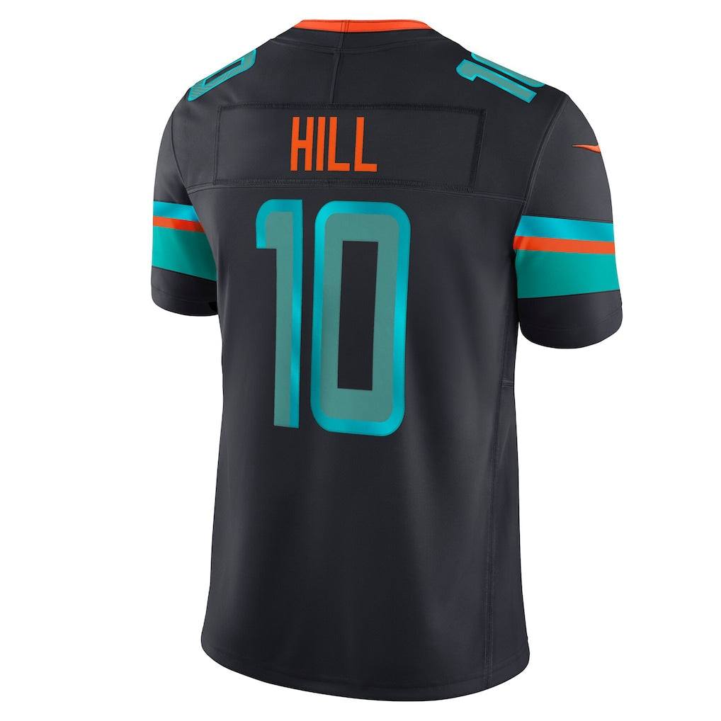 M.Dolphins #10 Tyreek Hill Pitch Blue 2025 Rivalries Collection Limited Jersey football jersey product view 1