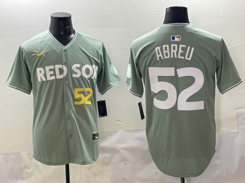 Men's Boston Red Sox Wilyer Abreu Gray 2025 City Connect Limited Player Jersey baseball jersey product view 1