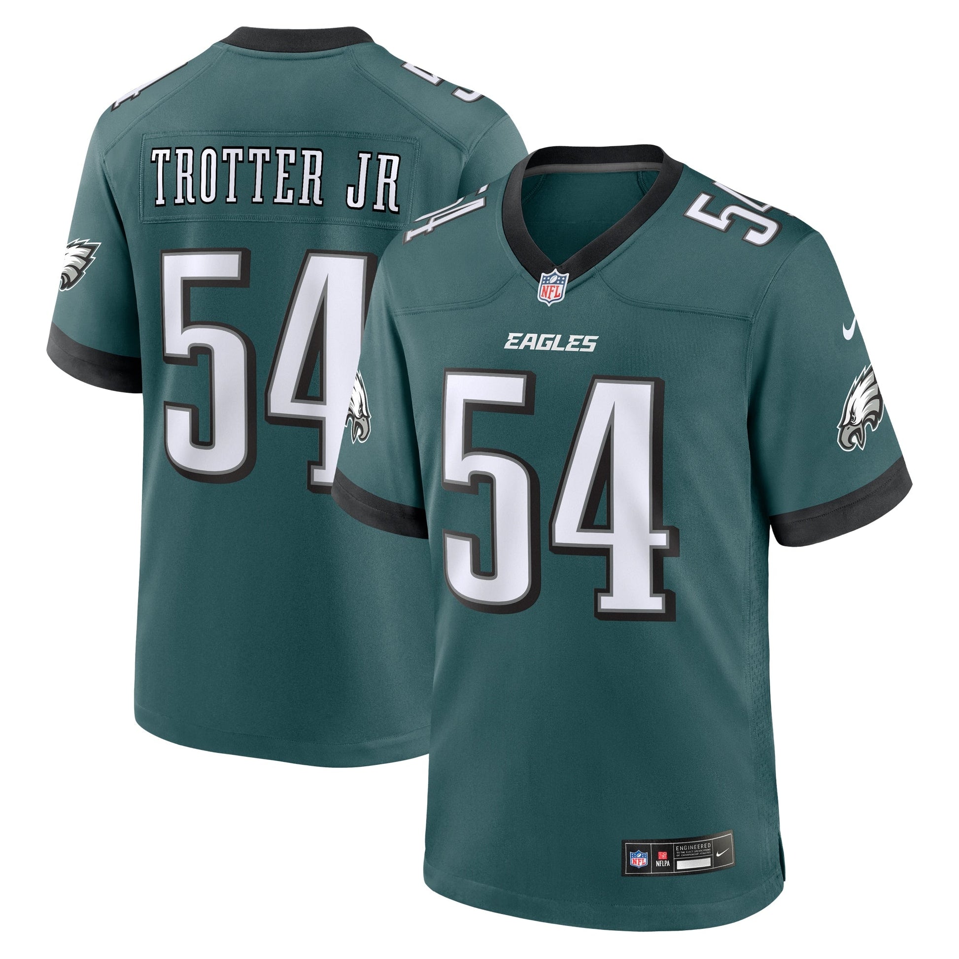 Jeremiah Trotter Jr. Philadelphia Eagles Game Jersey - Green football jersey product view 1