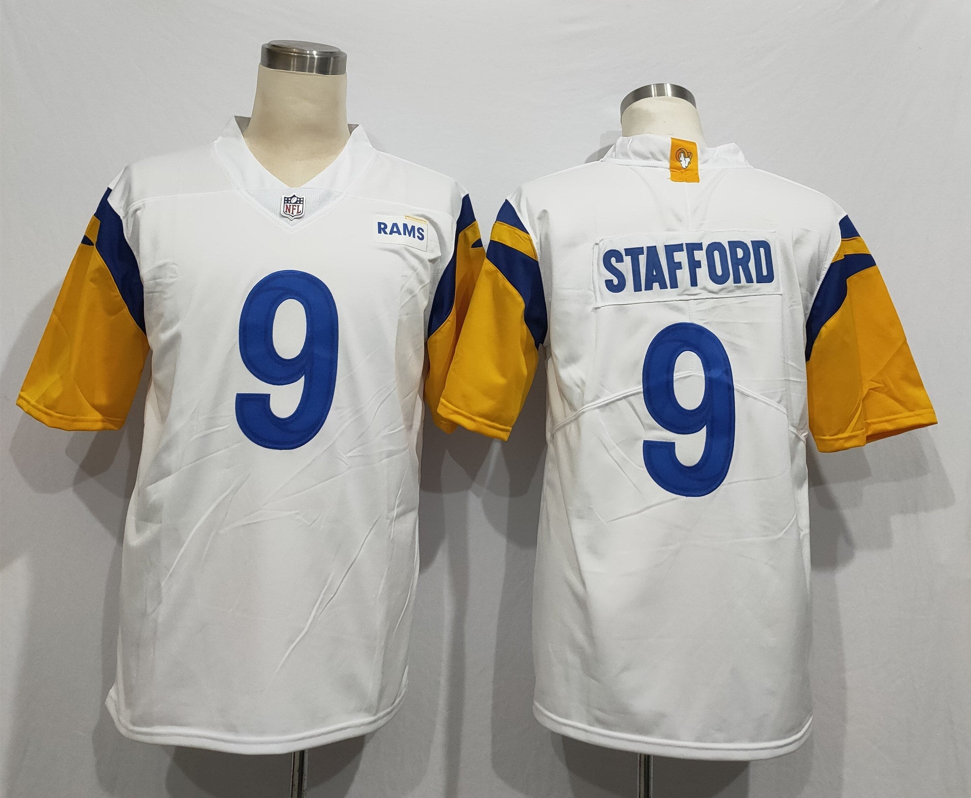 Men's Los Angeles Rams Matthew Stafford White Legend Jersey football jersey product view 1