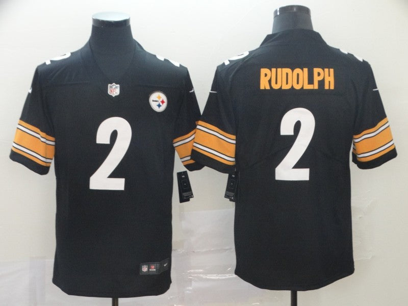 Men's Pittsburgh Steelers Mason Rudolph Black Game Jersey football jersey product view 1