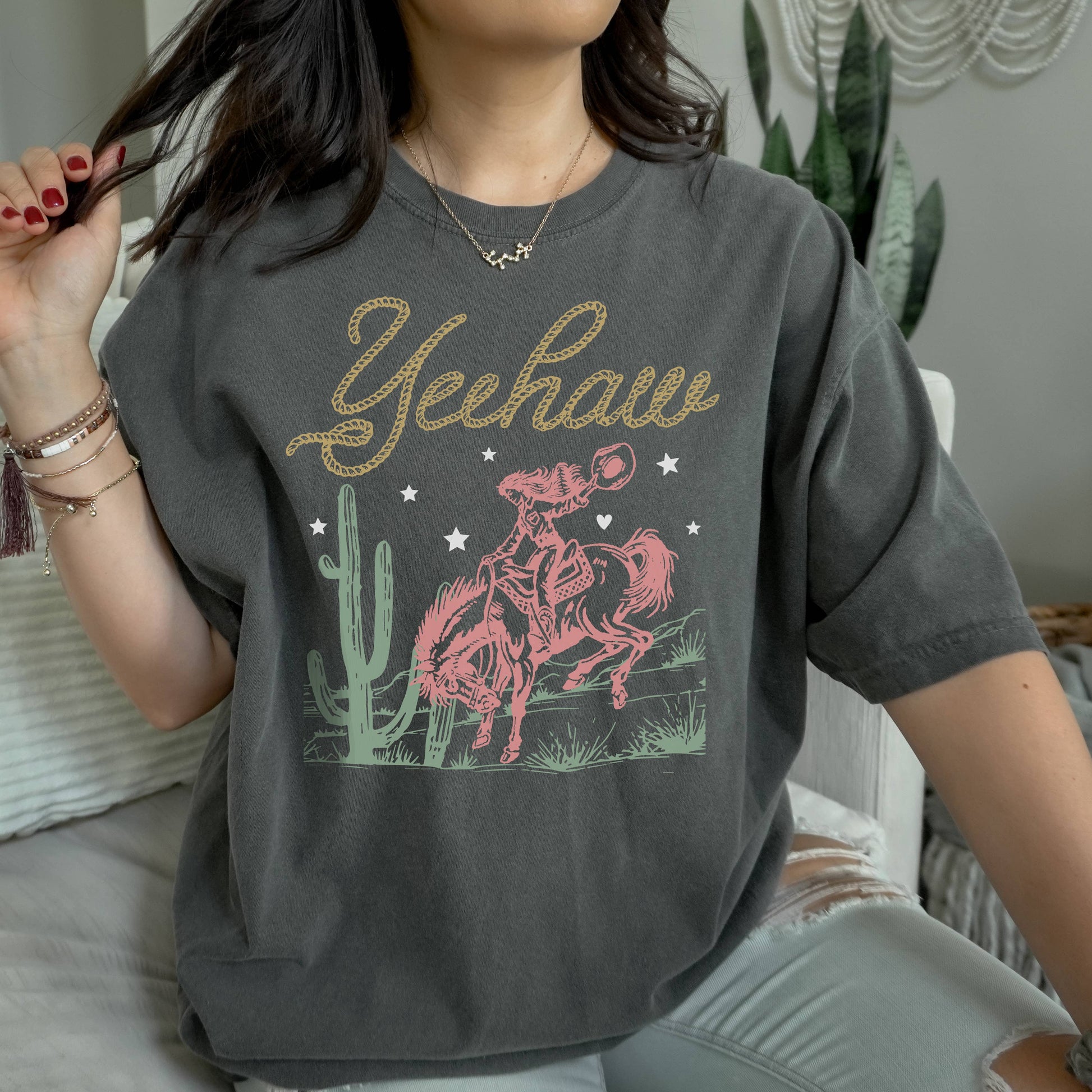 Yeehaw Tee | Everyday | Western | Sizes S-2XL Unisex T-shirt, Sweatshirt, Hoodie, Long Sleeve Tee - T-Shirt, Sweatshirt, Hoodie