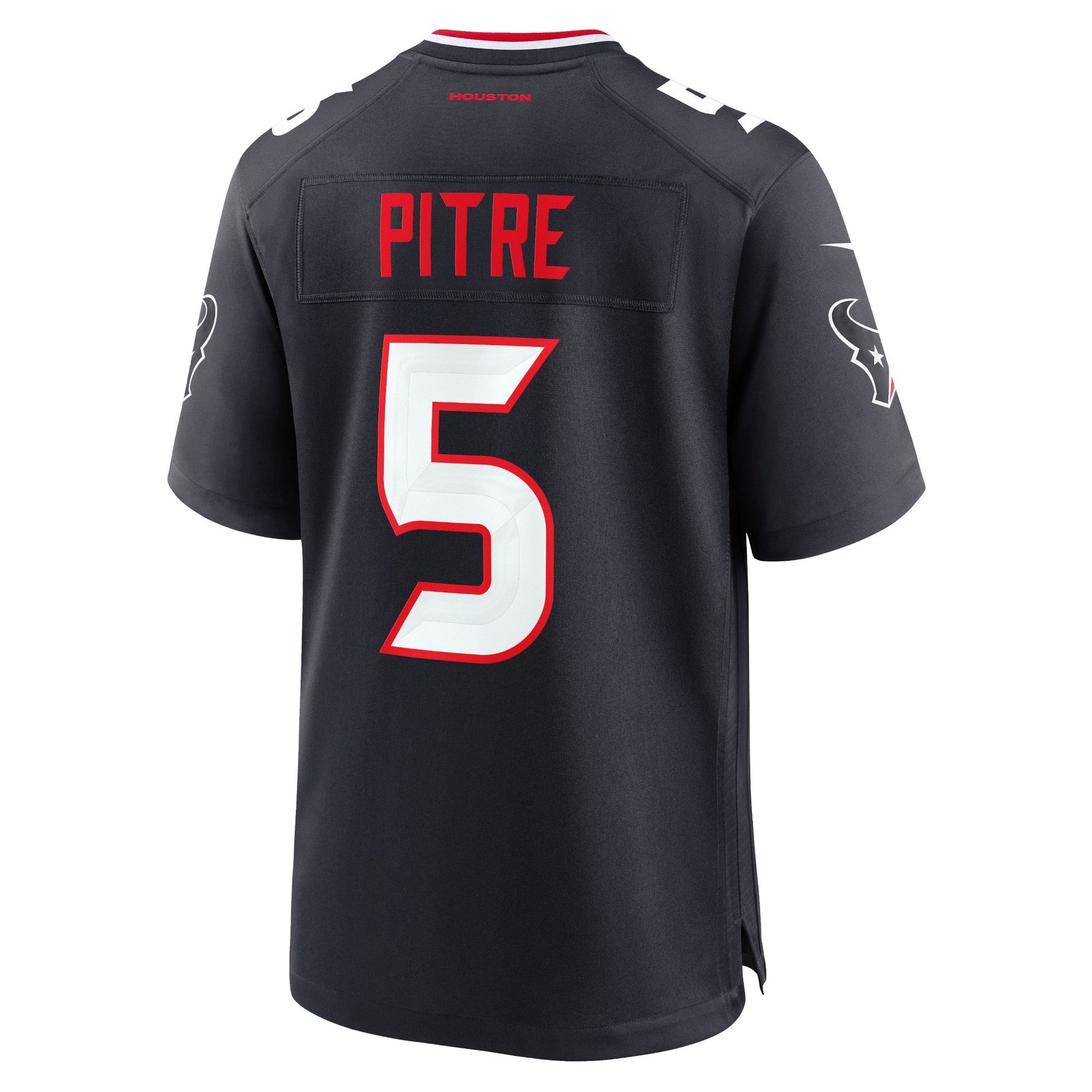Houston Texans Jalen Pitre Navy Game Jersey football jersey product view 2